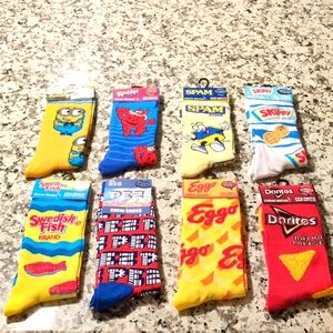 🔥❤️"Final Chance" 8-Pack of Novelty Socks - Minions, Kool-Aid, Doritos, & More!
